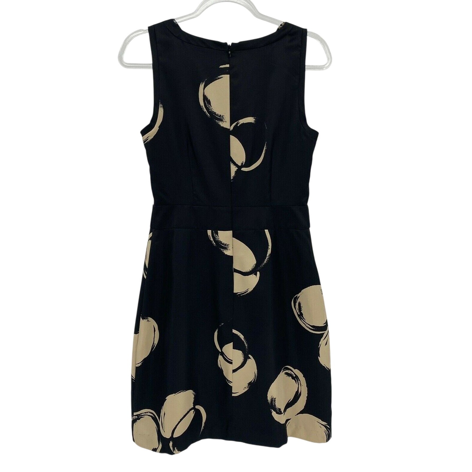 The Limited Womens Black Beige Drape Neck Sheath Dress Size 6 — image 7 of 8